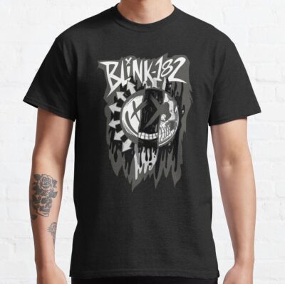Bw Smiley T-Shirt Official Blink 182 Band Merch