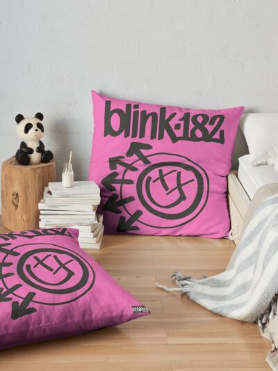 Throw Pillow Official Blink 182 Band Merch