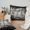 Retro, H, Workaholics Blink 182 Shirt, Blink 182 T Shirt, Blink 182 Tee, Vintage Blink 182 Shirt, Blink 182 Band Tee, Blink 182 Rock Shirt, Vintage Style Shirt Throw Pillow Official Blink 182 Band Merch