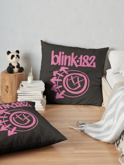 Throw Pillow Official Blink 182 Band Merch