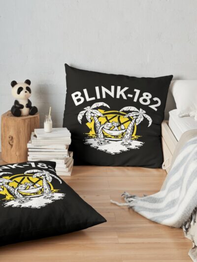 Relax Bunny Throw Pillow Official Blink 182 Band Merch