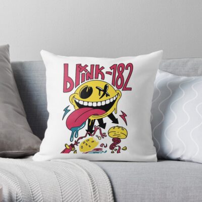 Tounge And Xo Throw Pillow Official Blink 182 Band Merch