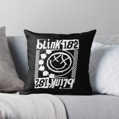 Throw Pillow Official Blink 182 Band Merch