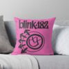  Throw Pillow Official Blink 182 Band Merch