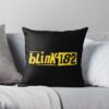 182 Eyes The Blink Throw Pillow Official Blink 182 Band Merch