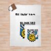 Bunny Smiley Mask Throw Blanket Official Blink 182 Band Merch