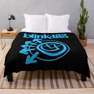 Throw Blanket Official Blink 182 Band Merch