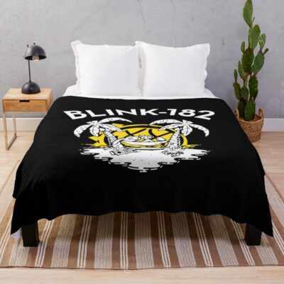 Relax Bunny Throw Blanket Official Blink 182 Band Merch