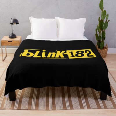 182 Eyes The Blink Throw Blanket Official Blink 182 Band Merch