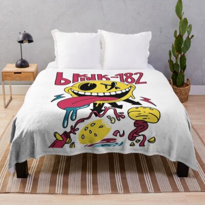 Tounge And Xo Throw Blanket Official Blink 182 Band Merch