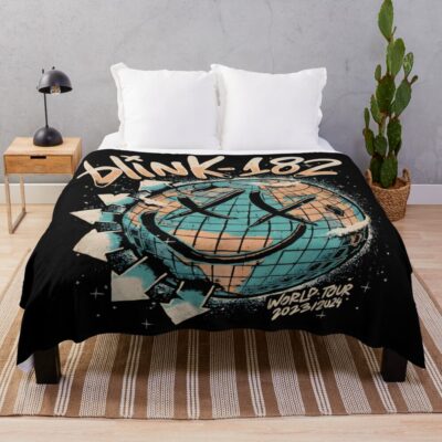 Throw Blanket Official Blink 182 Band Merch