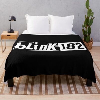 Vintage Classic ''Blink182, Blink 182, Throw Blanket Official Blink 182 Band Merch