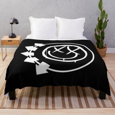 Blink Eyes 182 Times Throw Blanket Official Blink 182 Band Merch