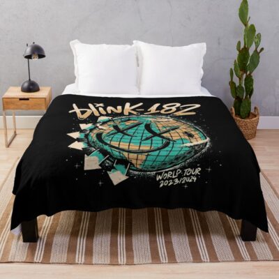 Blink-182 Albums Throw Blanket Official Blink 182 Band Merch