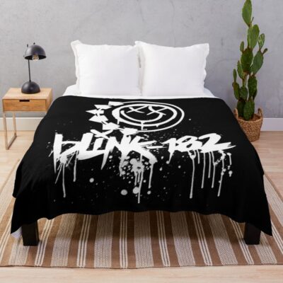 Throw Blanket Official Blink 182 Band Merch