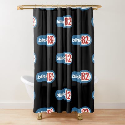 Eyes Blink Some 182 Times Shower Curtain Official Blink 182 Band Merch
