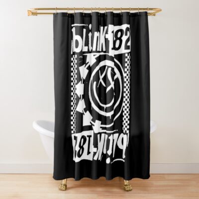 Shower Curtain Official Blink 182 Band Merch