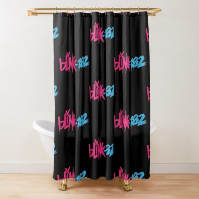 The Eyes Blink Record 182 Times Shower Curtain Official Blink 182 Band Merch