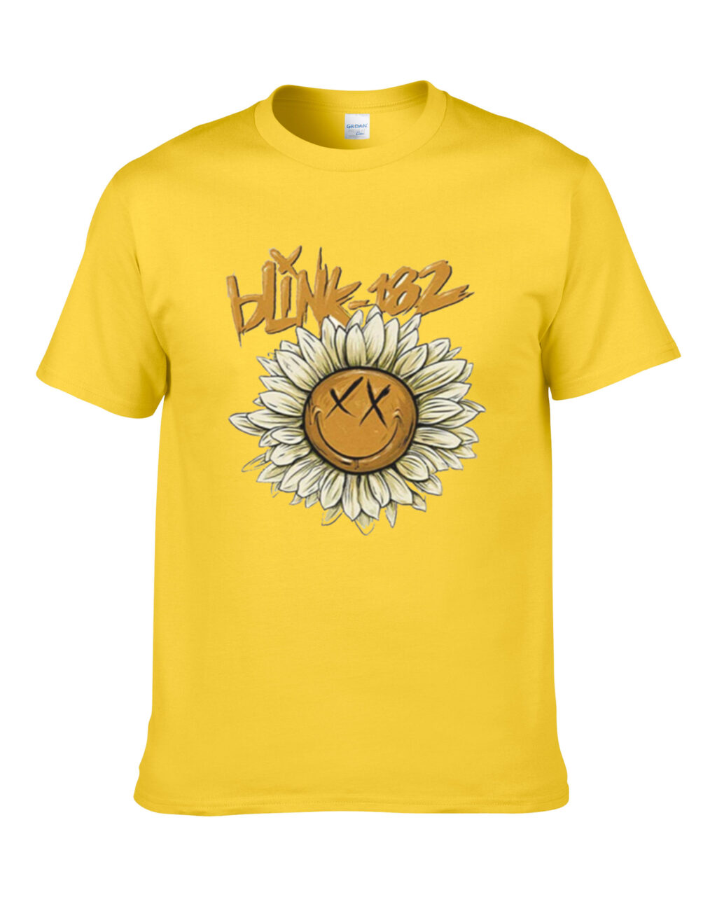 Blink 182 Sunflower Face Logo T Shirt - Blink 182 Band Store